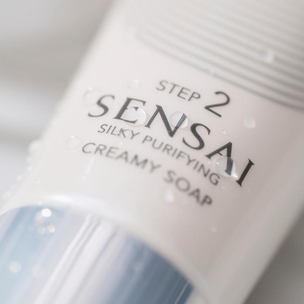 Detergente sensai silky purifying creamy soap 125 ml (step 2) - sapone detergente viso donna
