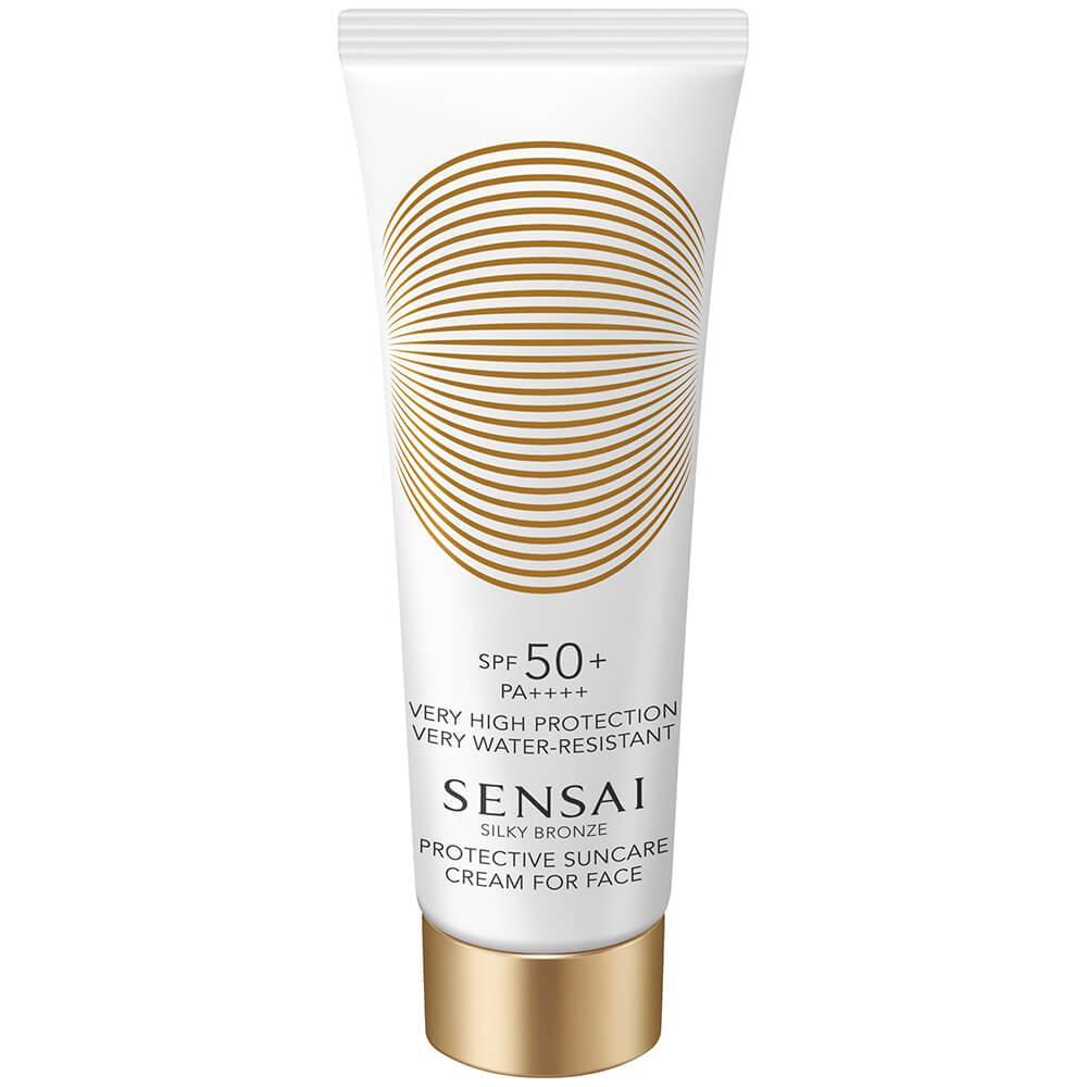 Silky bronze protective suncare cream for face spf50+