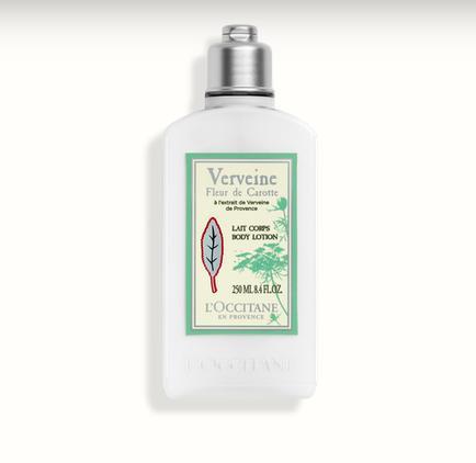 Latte corpo verbena fiori di carota