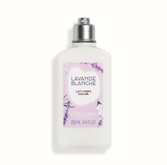 Latte corpo lavanda bianca