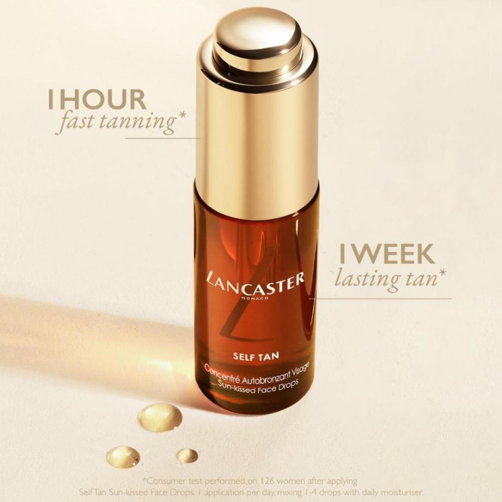 Self tan sun-kissed face drops