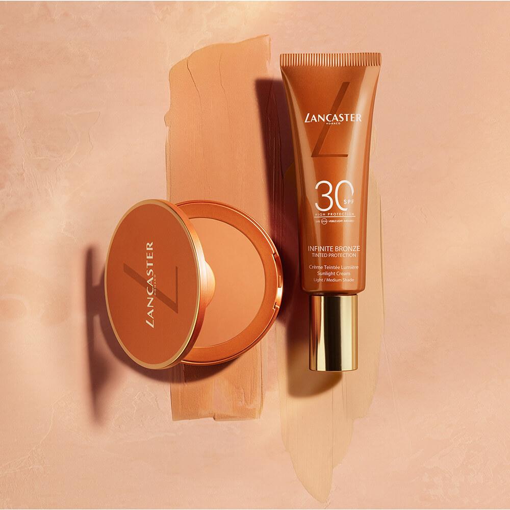 Infinite bronze tinted protection sunlight cream spf30