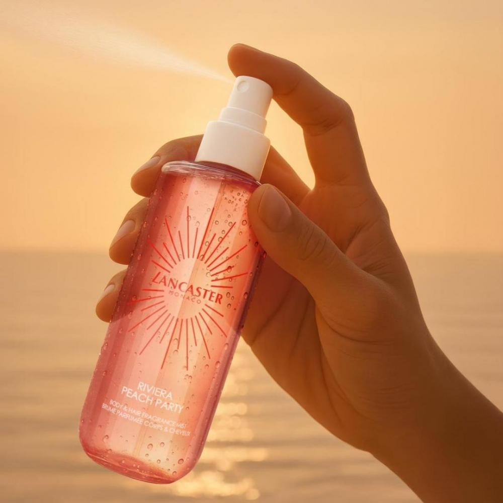 Lancaster riviera peach party acqua profumata per corpo e capelli