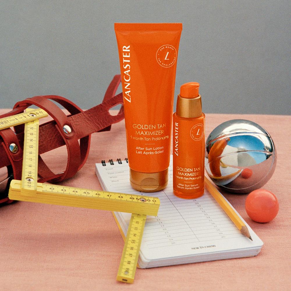 Golden tan maximizer after sun lotion
