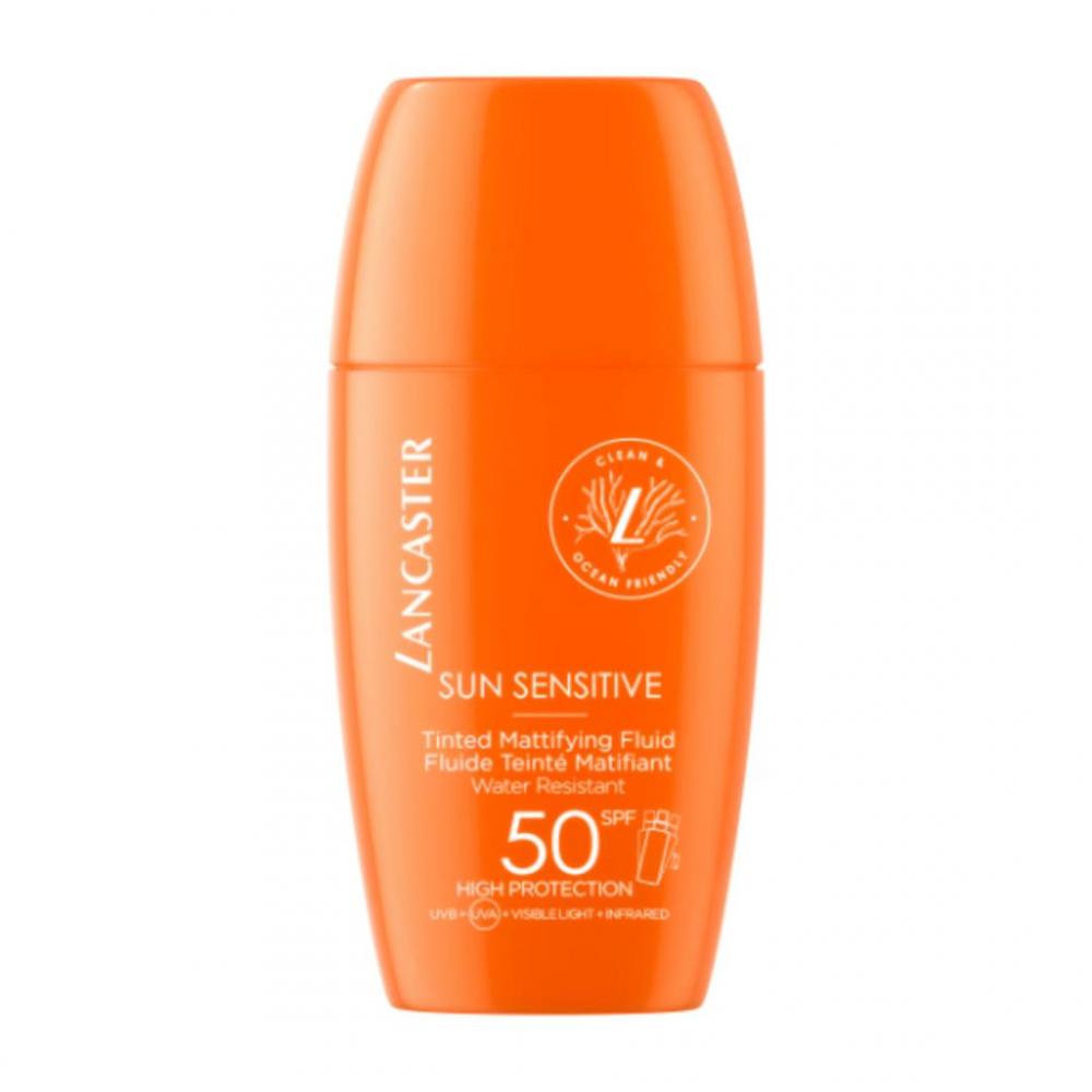 Sun sensitive tinted mattifying fluid spf50