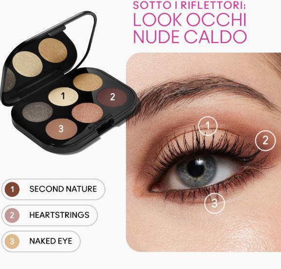 Connect in colour x6 eye shadow palette nude board