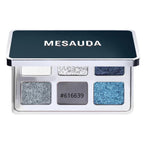 Colour theory eyeshadow palette blue stroke