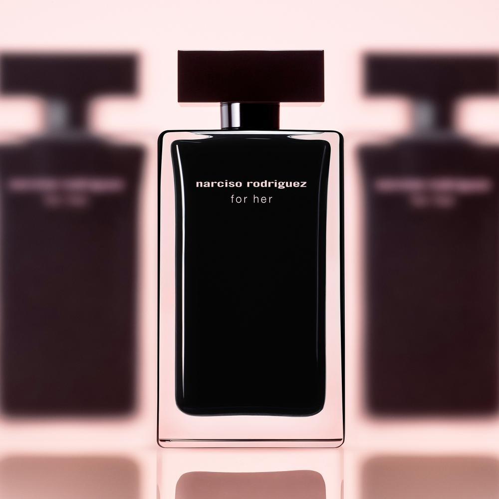 For her eau de toilette