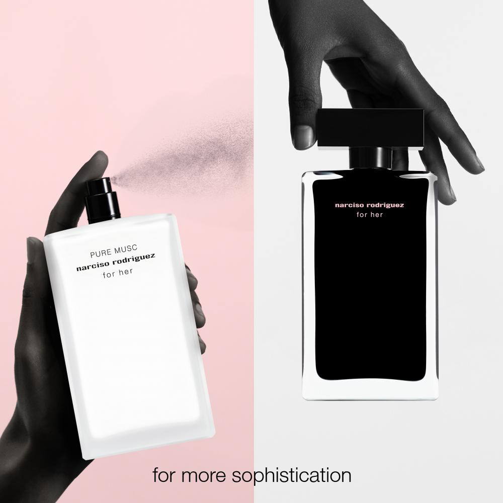 For her eau de toilette