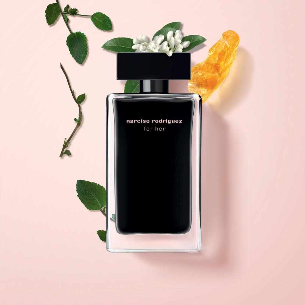 For her eau de toilette