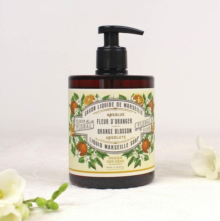 Sapone di marsiglia liquido elisir floreale fiore d`arancio