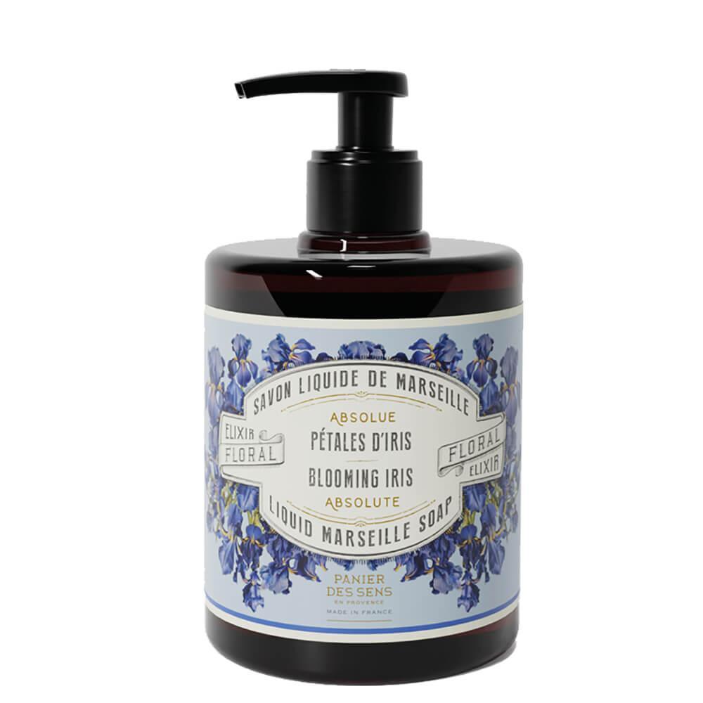Pétales d'iris sapone di marsiglia liquido