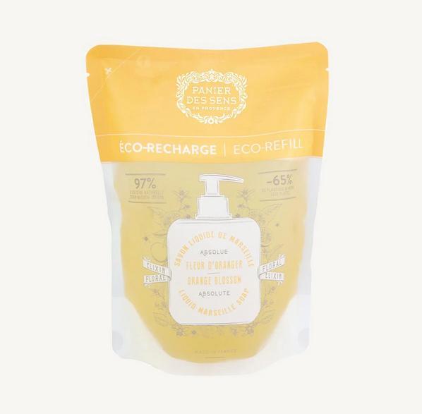 Ricarica sapone di marsiglia liquido fiori d'arancio