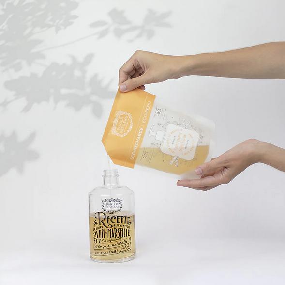 Ricarica sapone di marsiglia liquido fiori d'arancio