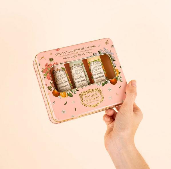 Set per la cura delle mani con assoluti di profumo fiori d'arancio, geranio e gelsomino