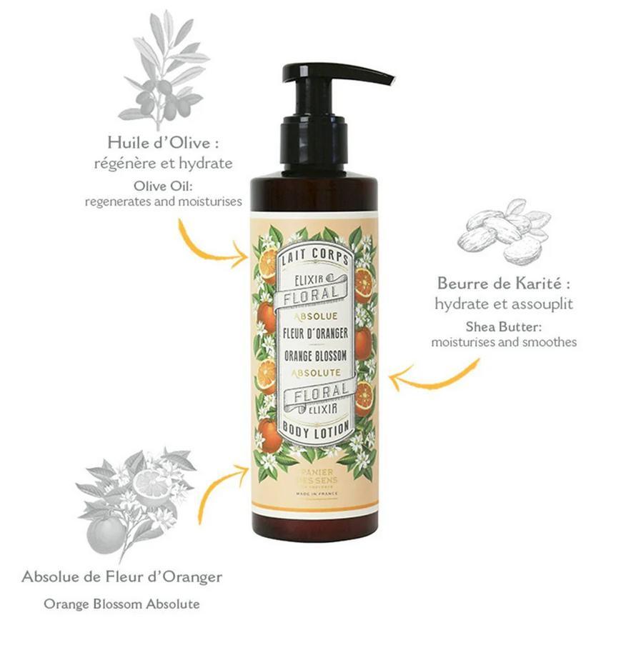 Latte corpo elisir floreale fiore d'arancio
