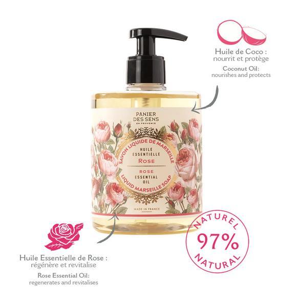 Sapone liquido di marsiglia rosa ammaliante