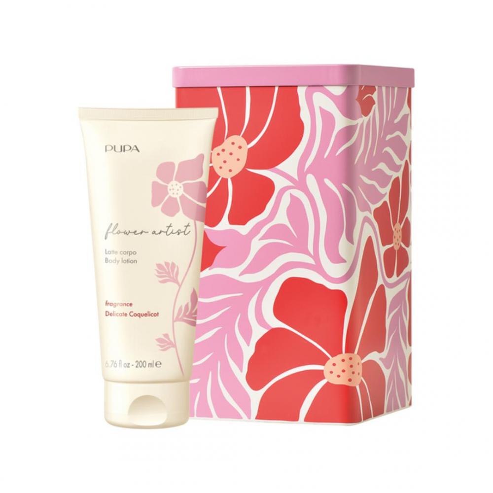 Pupa flower artist latte corpo delicate coquelicot