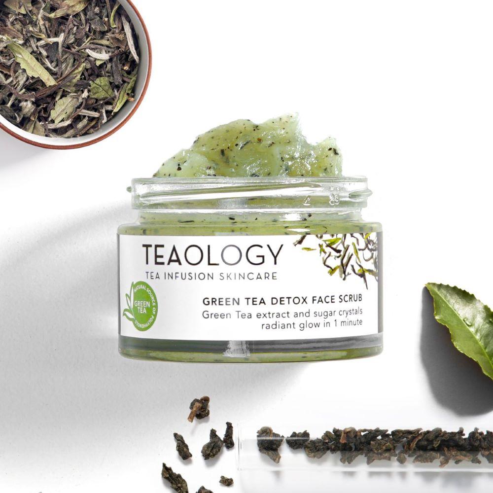 Green tea detox face scrub