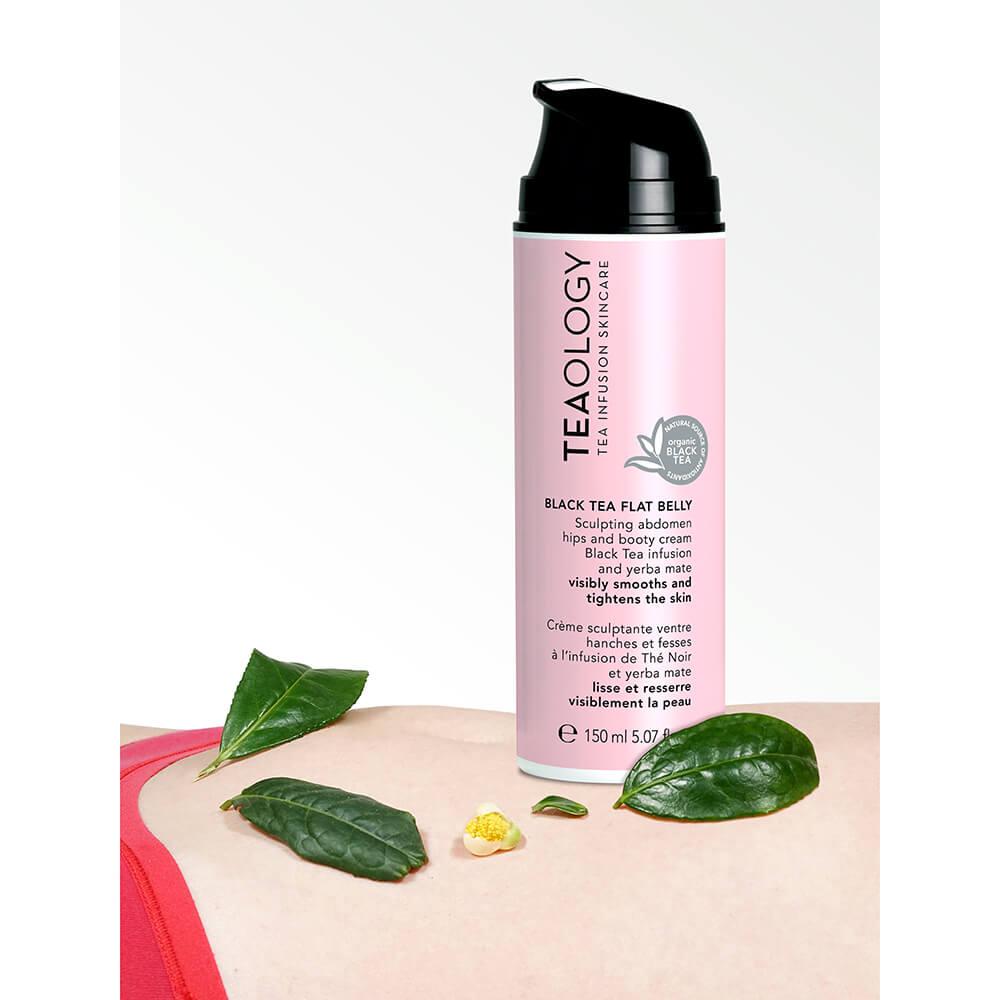 Black tea flat belly sculpting abdomen hips and booty cream