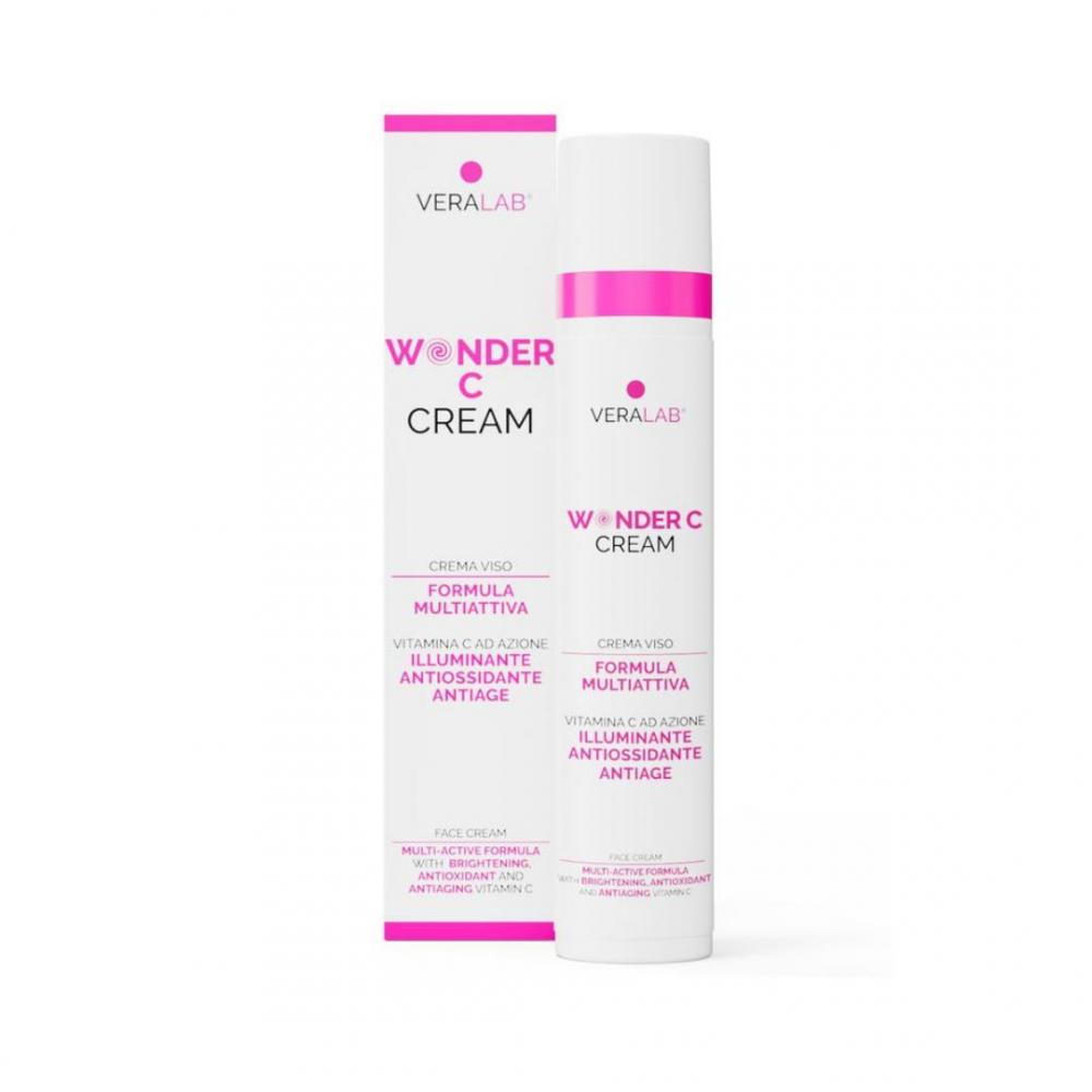 Wonder c cream travel crema viso con vitamina c illuminante, antiossidante, antiage