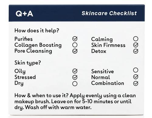 Maschera viso al carbone attivo