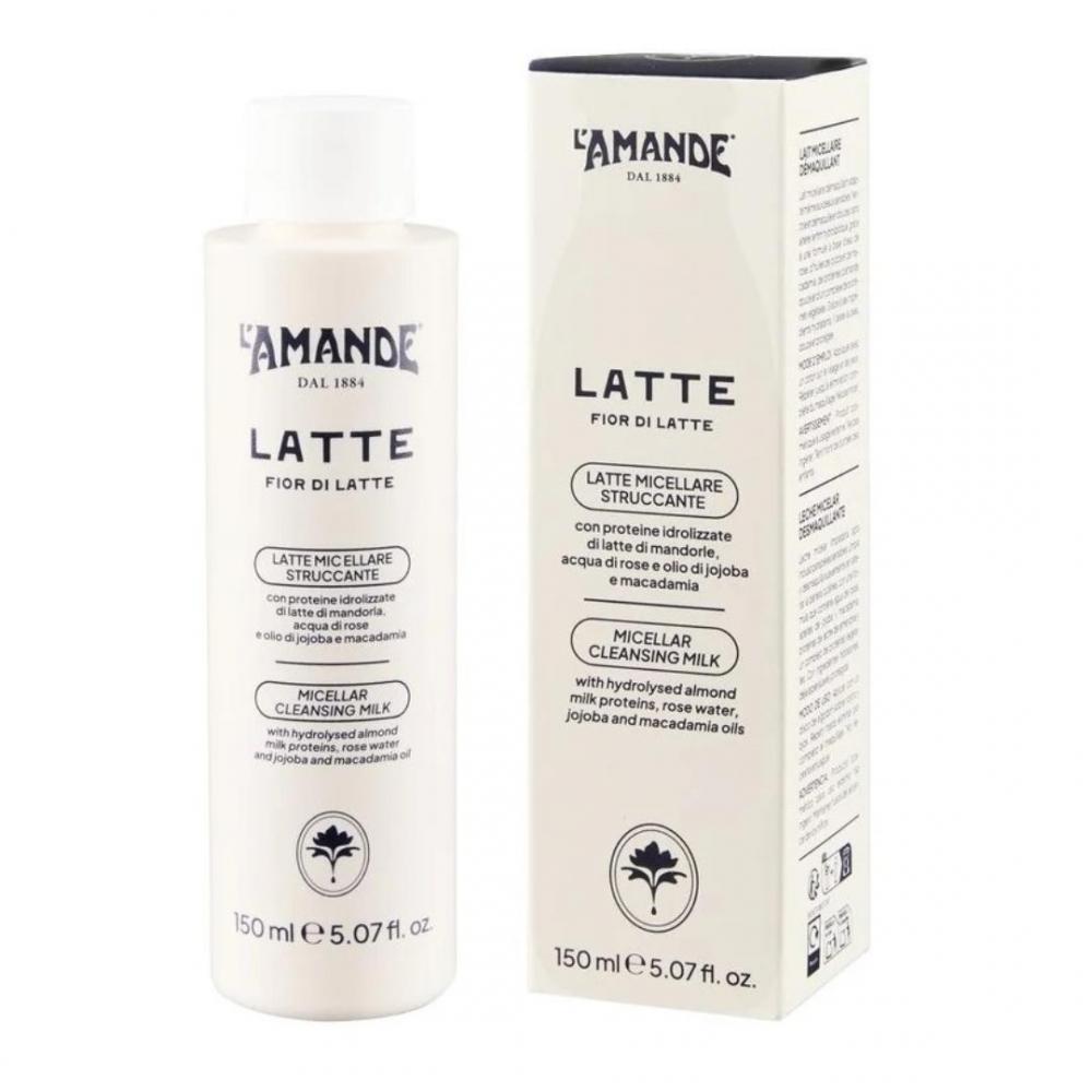 Latte micellare struccante l'amande fior di latte