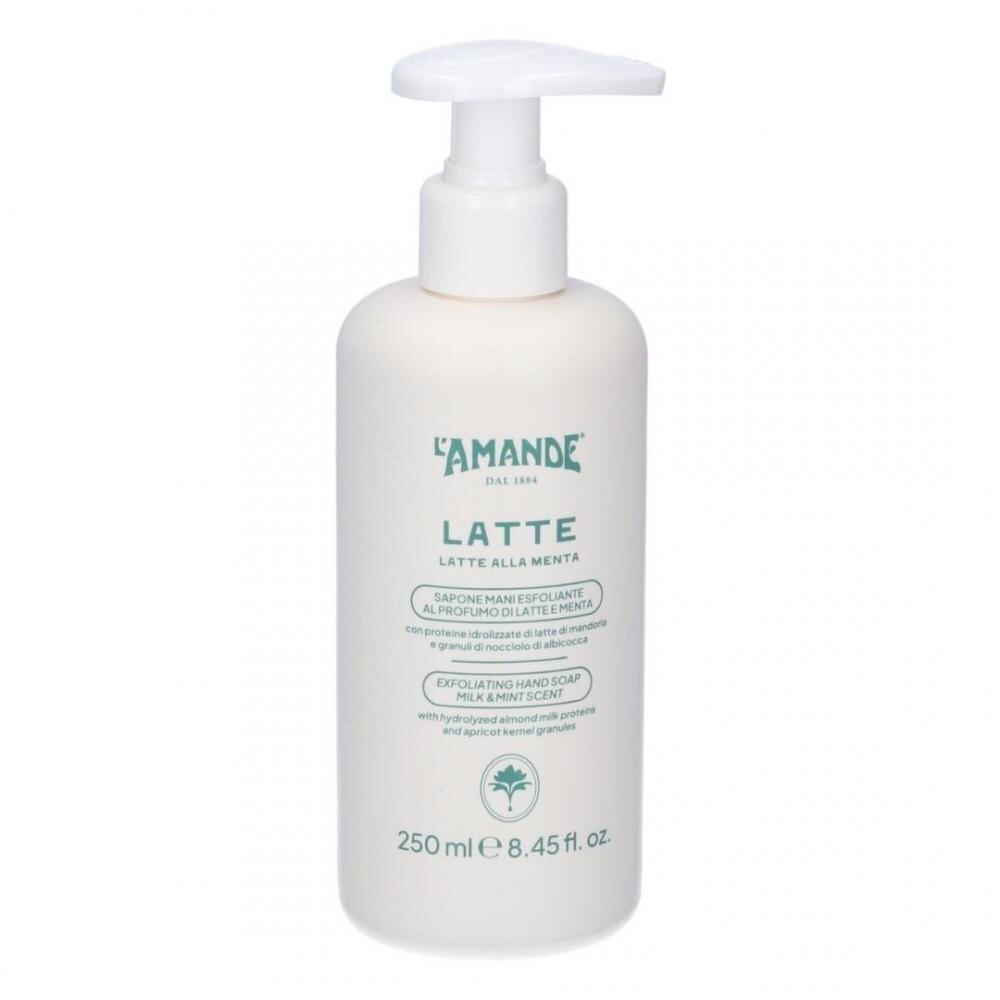 Latte sapone mani esfoliante latte e menta