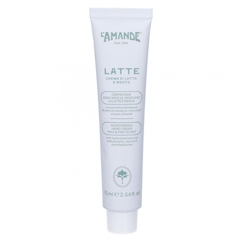 Latte crema mani idratante latte e menta