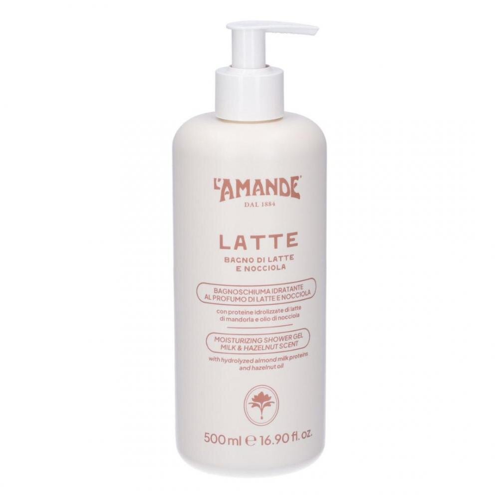 Latte bagnoschiuma idratante latte e nocciola