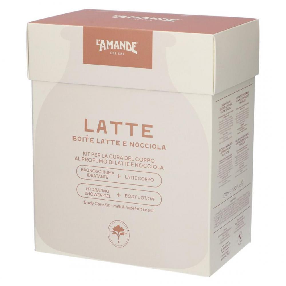 Latte kit per il corpo latte e nocciola