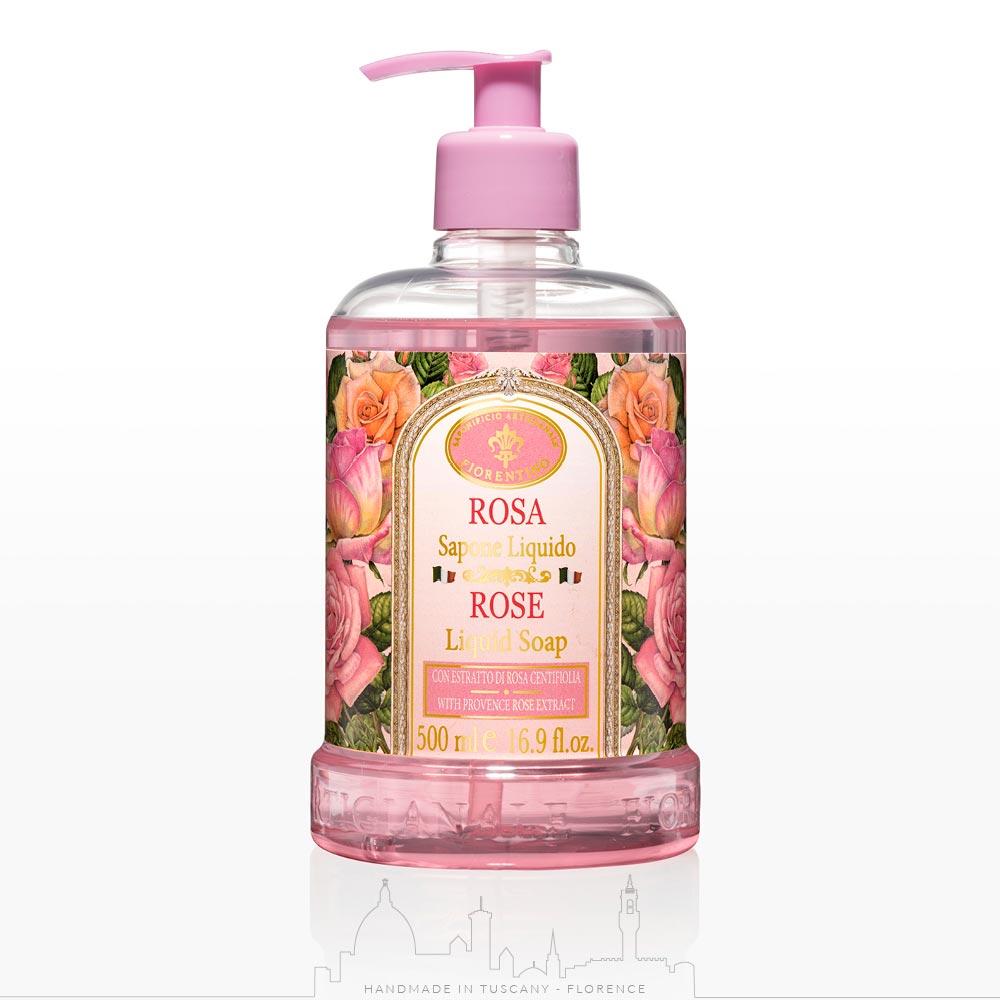 Sapone liquido alla rosa
