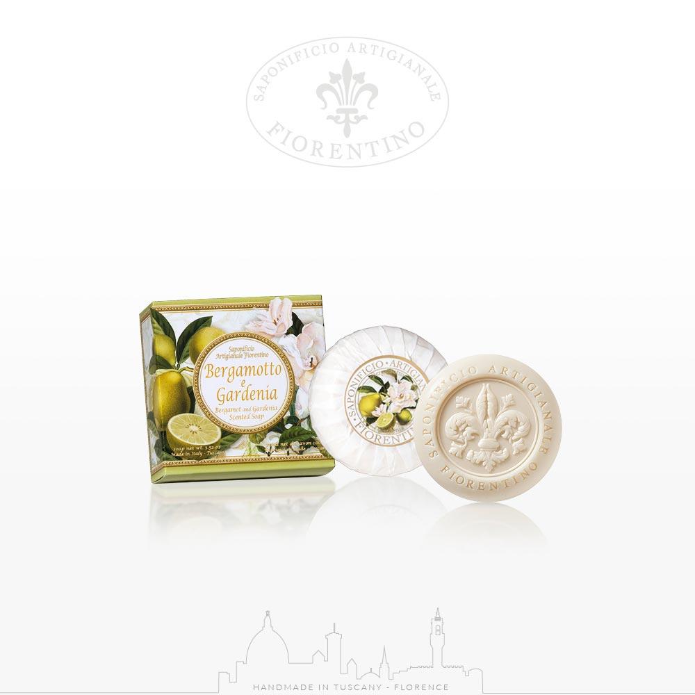 Sapone solido al bergamotto e gardenia