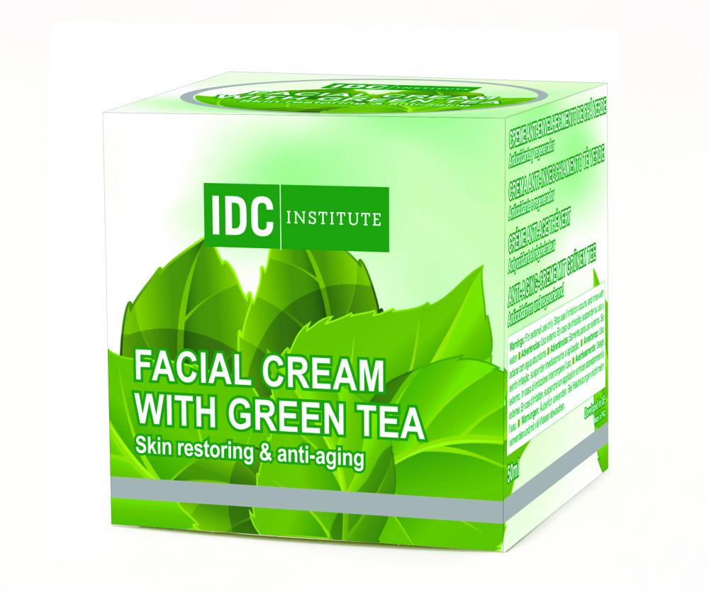 Crema viso con tè verde