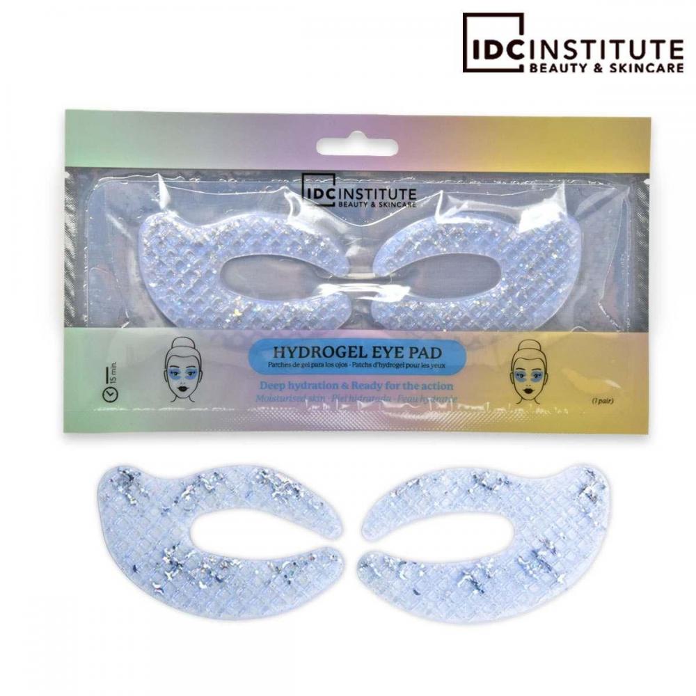 C shaped glitter eye pads blue