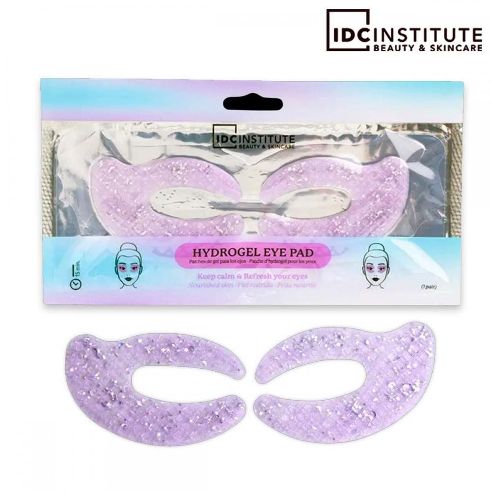 C shaped glitter eye pads purple