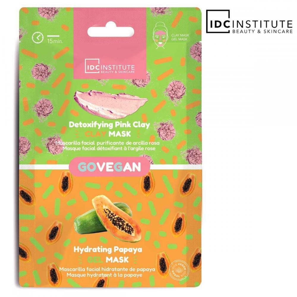 Maschera duo argilla rosa & papaya