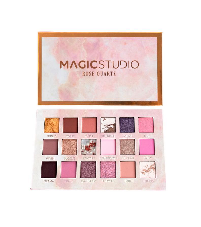 Magic studio rose quartz 18 eyeshadows