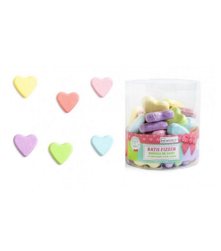 Bomba da bagno cuore colori assortiti