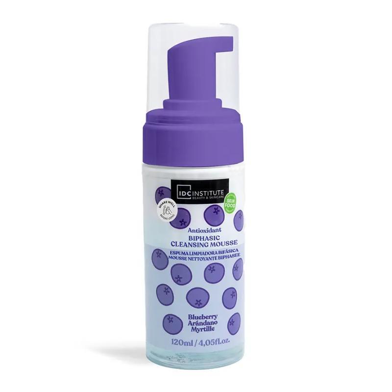 Mousse detergente antiossidante al mirtillo rosso