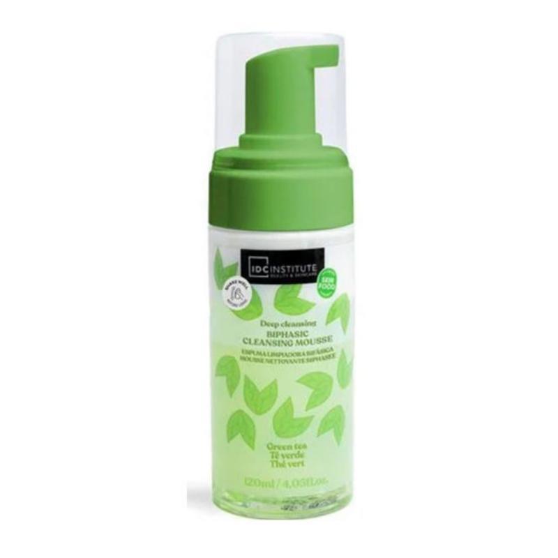 Mousse detergente bifasica al té verde