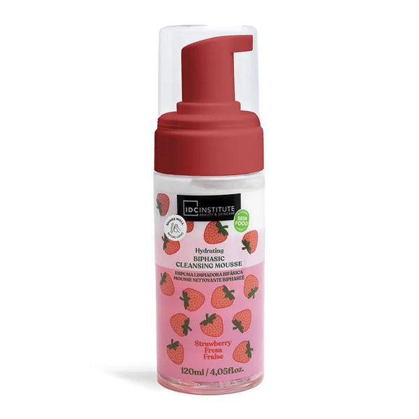 Mousse detergente idratante alla fragola