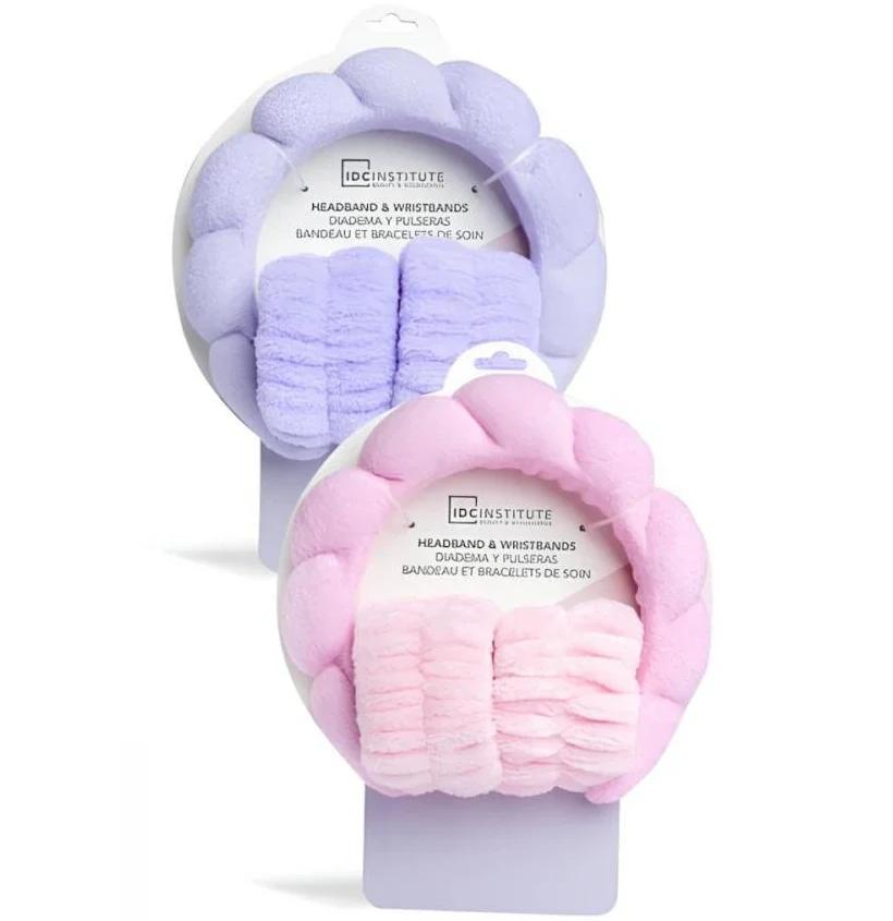 Fascia per skincare e set fascie da polso colori assortiti