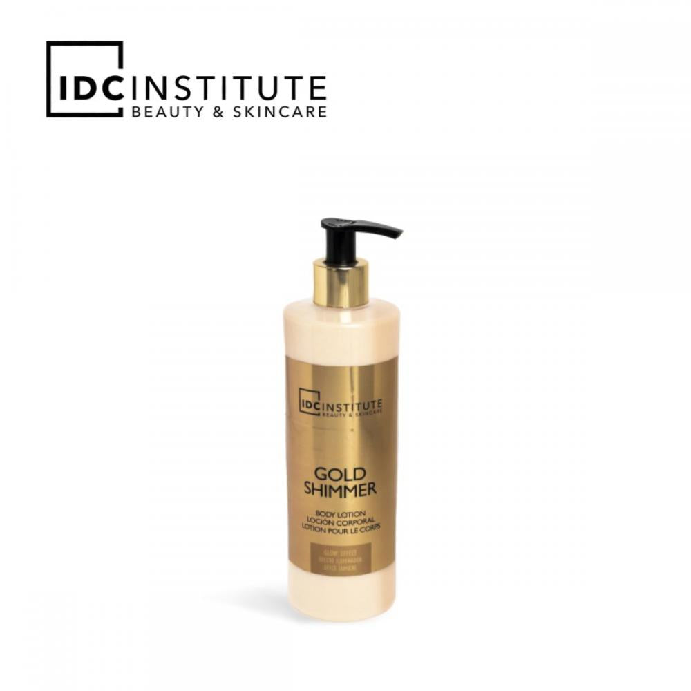 Body lotion gold shimmer