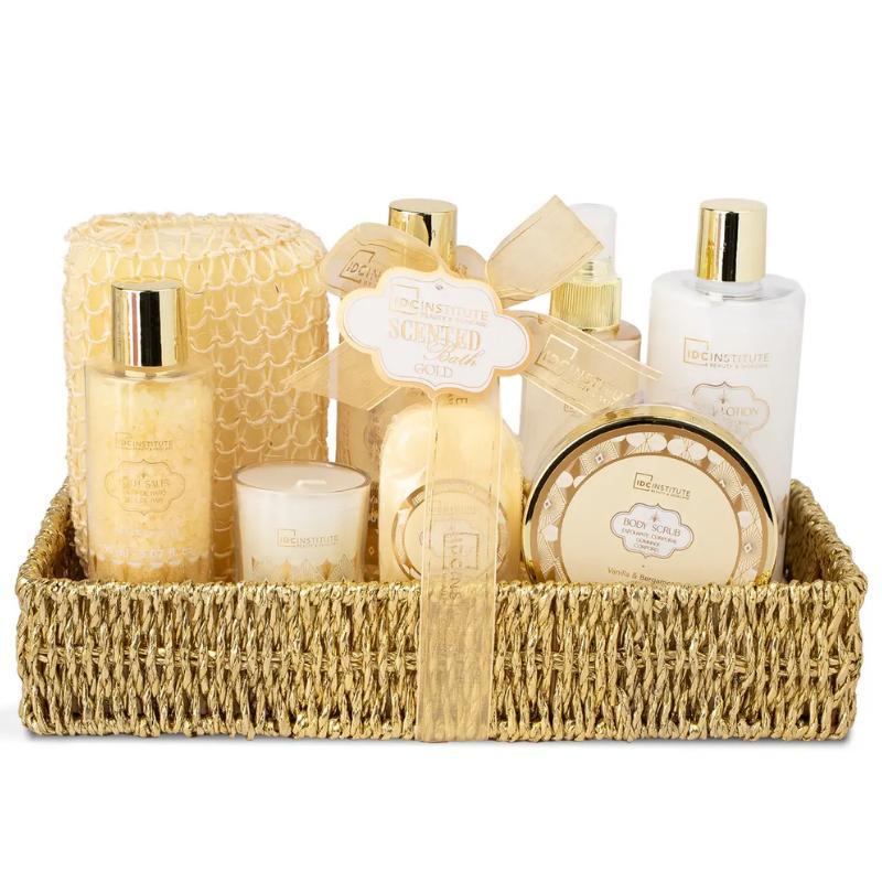 Gold spa set regalo spa vaniglia e bergamotto