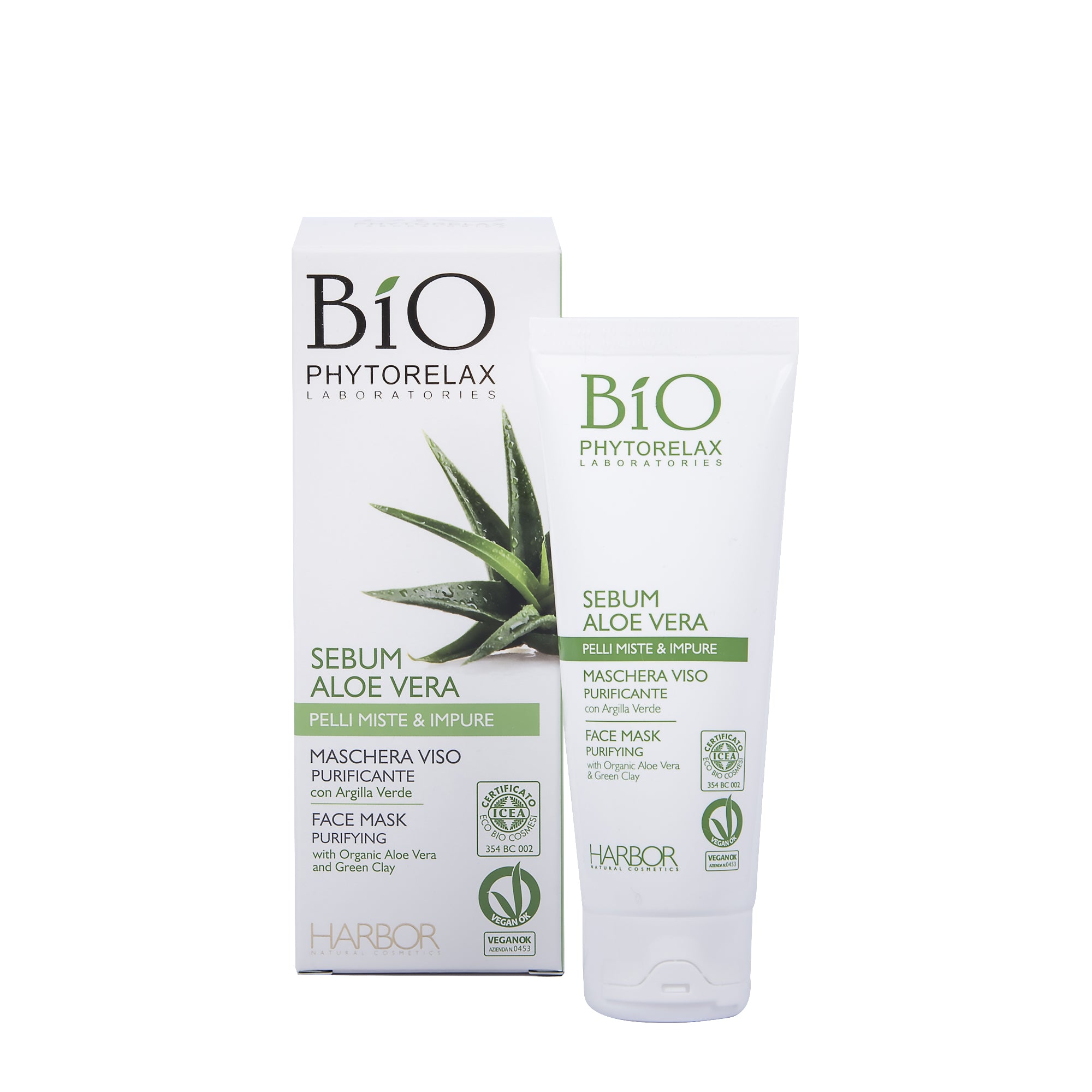 Sebum aloe vera maschera viso purificante