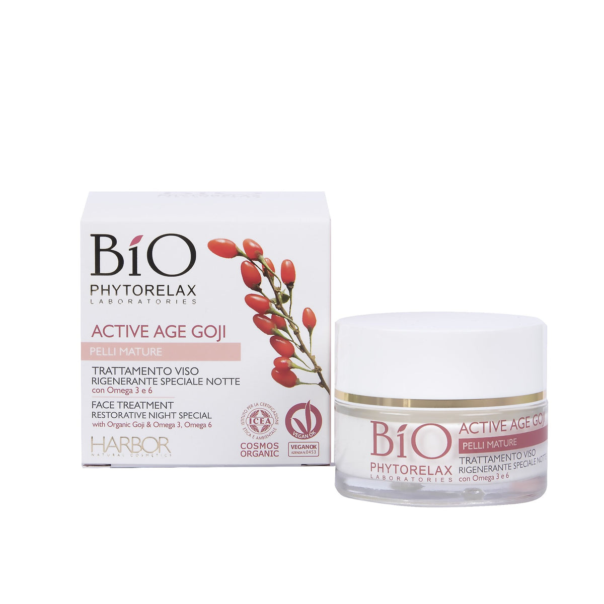 Active age goji trattamento viso rigenerante speciale notte