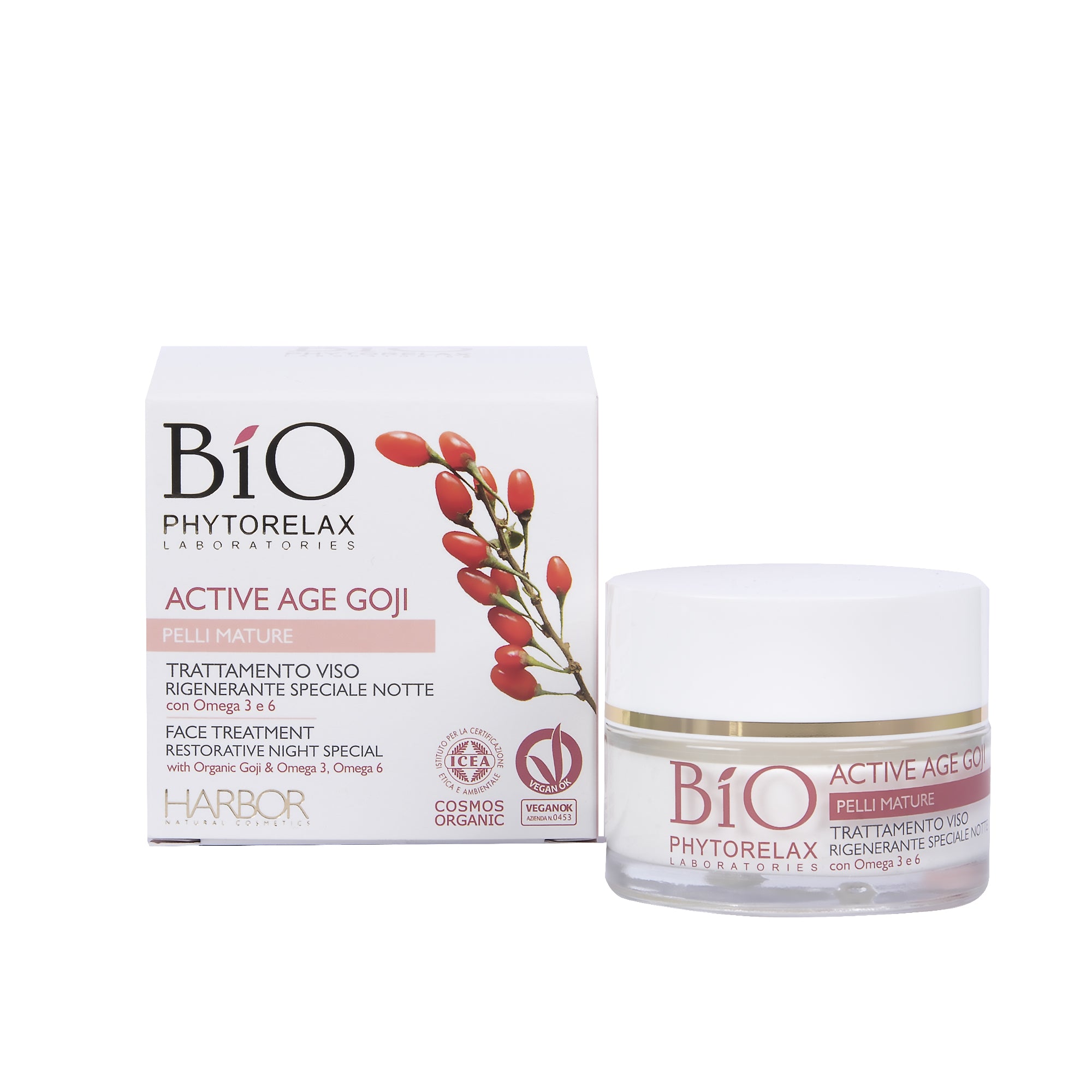 Active age goji trattamento viso rigenerante speciale notte