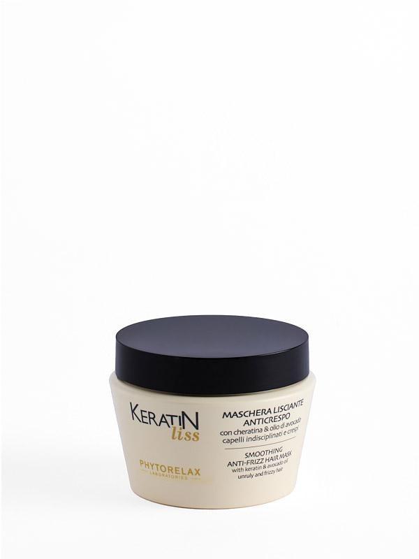 Maschera lisciante anticrespo con cheratina & olio di avocado