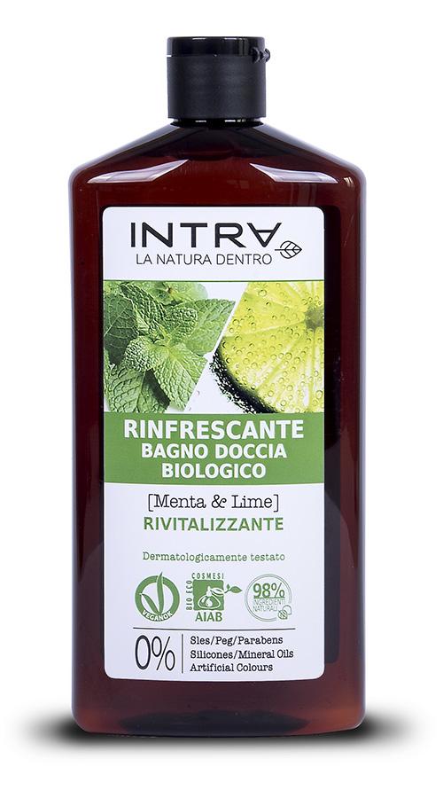 Bagno doccia biologico rinfrescante rivitalizzante menta & lime